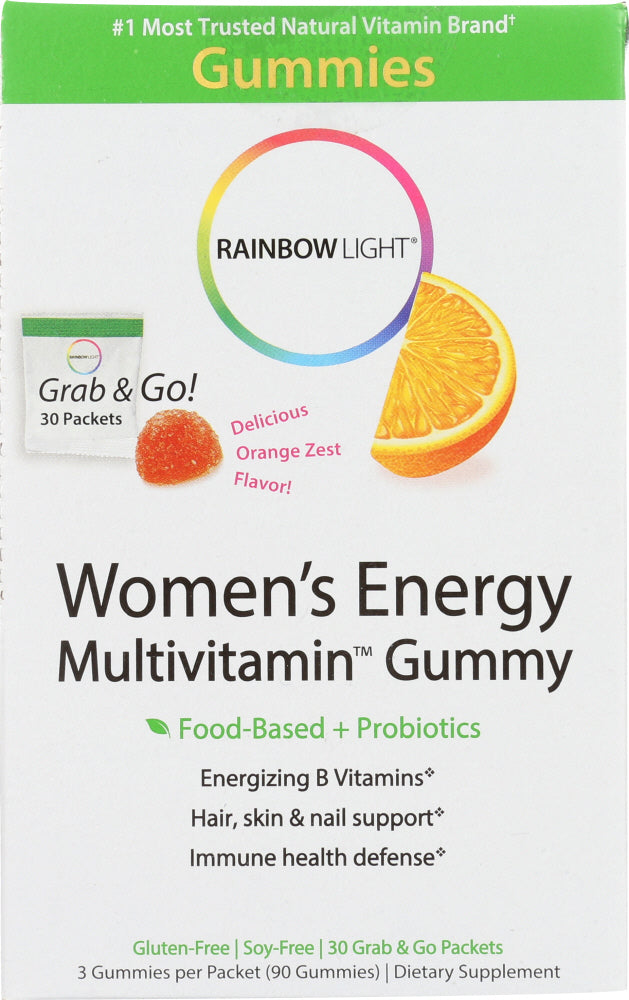 RAINBOW LIGHT: Women's Energy Multivitamin Gummy, 30 packets