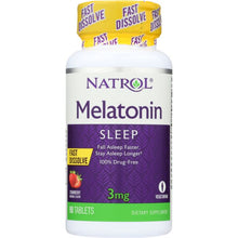 Load image into Gallery viewer, NATROL: Melatonin Fast Dissolve Strawberry Flavor 3 mg, 90 Tablets