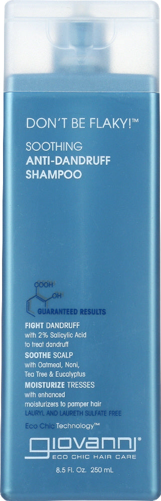 GIOVANNI COSMETICS: Don't Be Flaky Soothing Anti-Dandruff Shampoo, 8.5 oz
