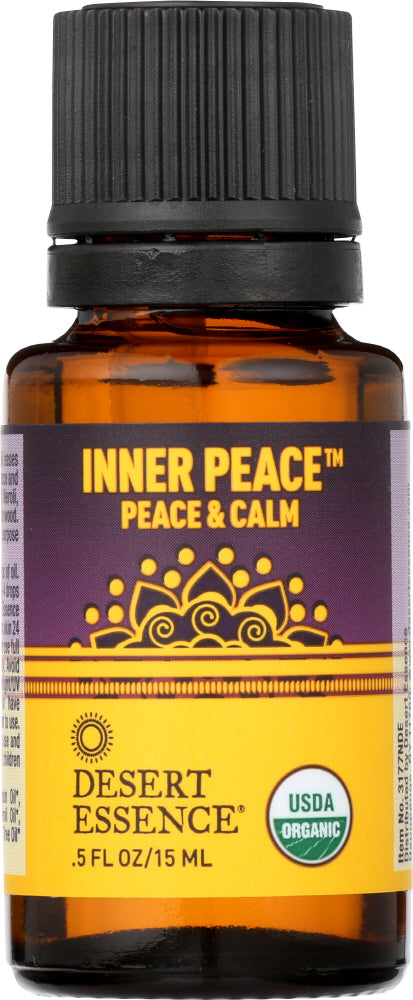 DESERT ESSENCE: Inner Peace Organic Essential Oil Blend, .5 oz