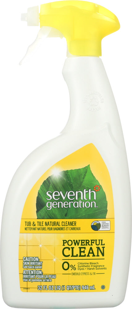 SEVENTH GENERATION: Bathroom Cleaner Tub and Tile, 32 oz