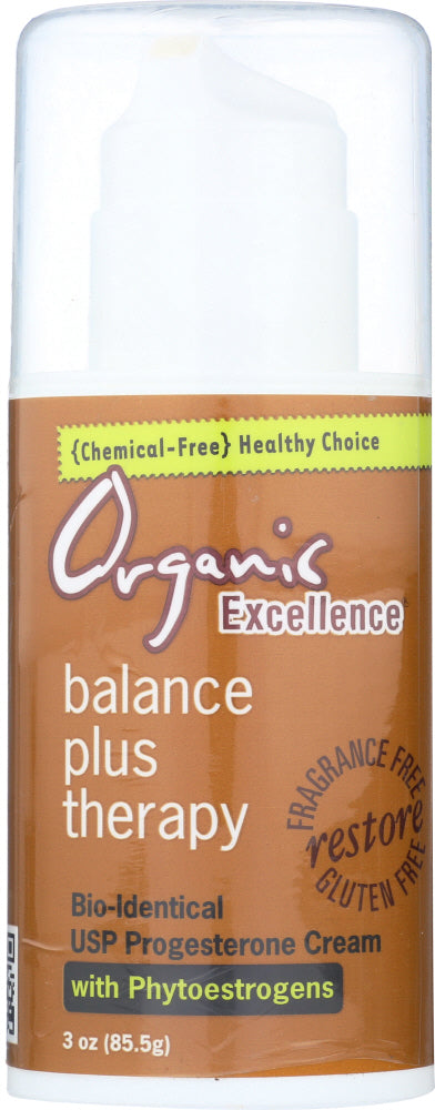 ORGANIC EXCELLENCE: Progesterone with Phytoestrogens Cream, 3 oz