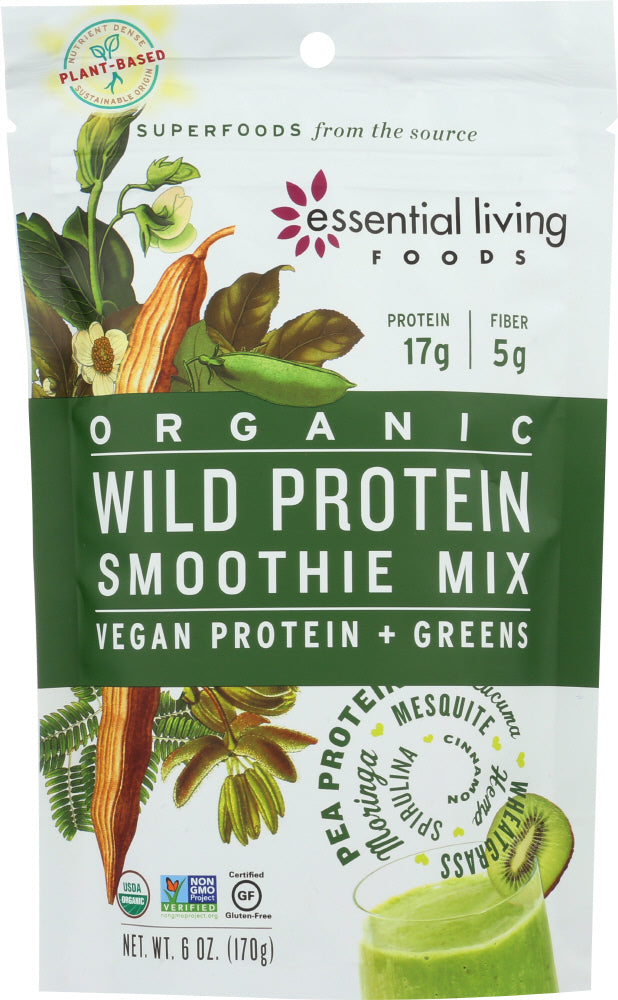 ESSENTIAL LIVING FOODS: Smoothie Mix Wild Protein Organic, 6 oz