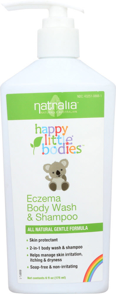 NATRALIA: Happy Little Bodies Eczema Body Wash & Shampoo, 6 oz