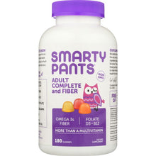 Load image into Gallery viewer, SMARTYPANTS: Adult Complete + Fiber + Multi + Omega 3 + Vitamin D, 180 Gummies
