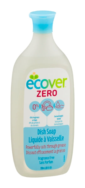 ECOVER: Zero Liquid Dish Soap Fragrance Free, 25 oz
