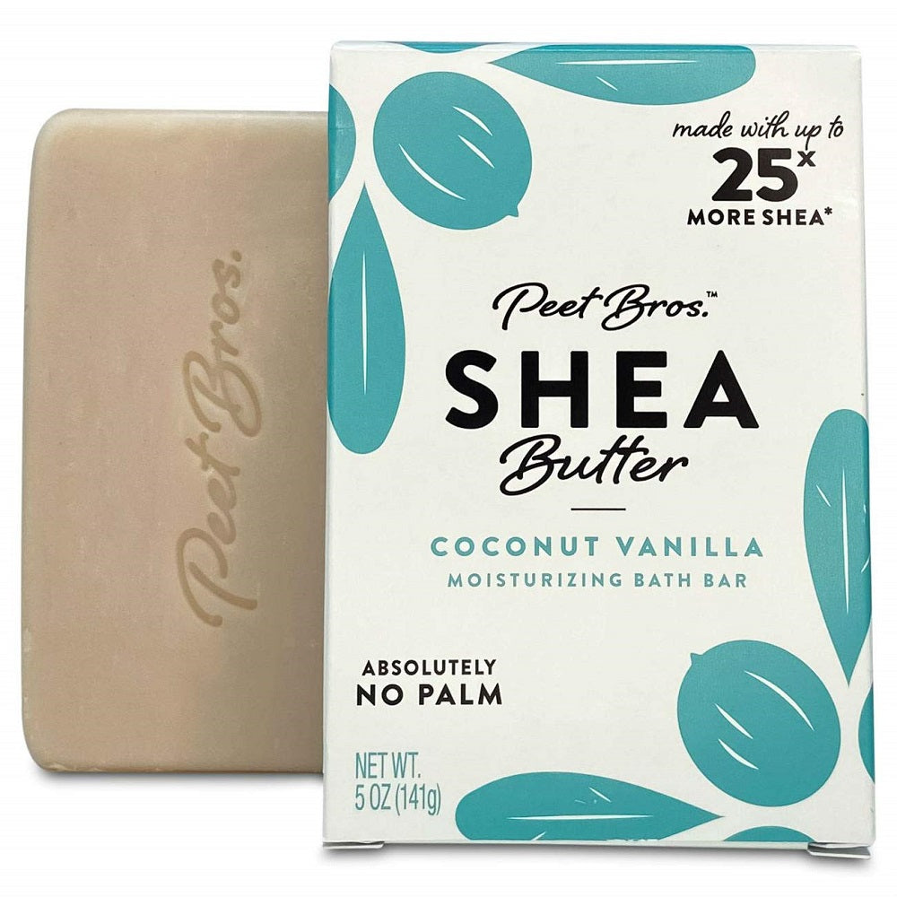 PEET BROS: Shea Butter Coconut Vanilla Soap, 5 oz