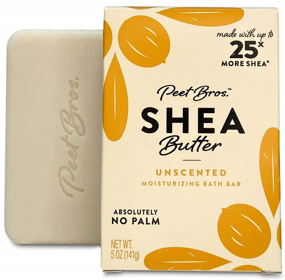 PEET BROS: Shea Butter Unscented Soap, 5 oz