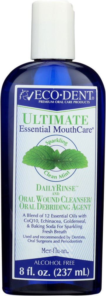 ECO DENT: Mouthwash Daily Rinse Mint, 8 oz
