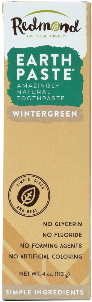 REDMOND: Earthpaste Natural Toothpaste Wintergreen, 4 Oz