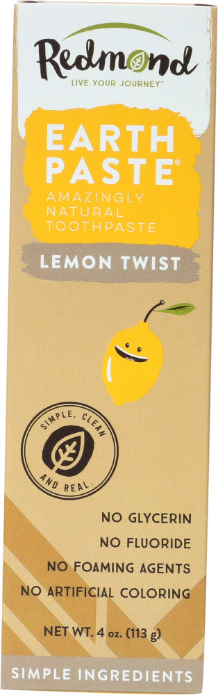 REDMOND: Earthpaste Lemon Twist, 4 oz