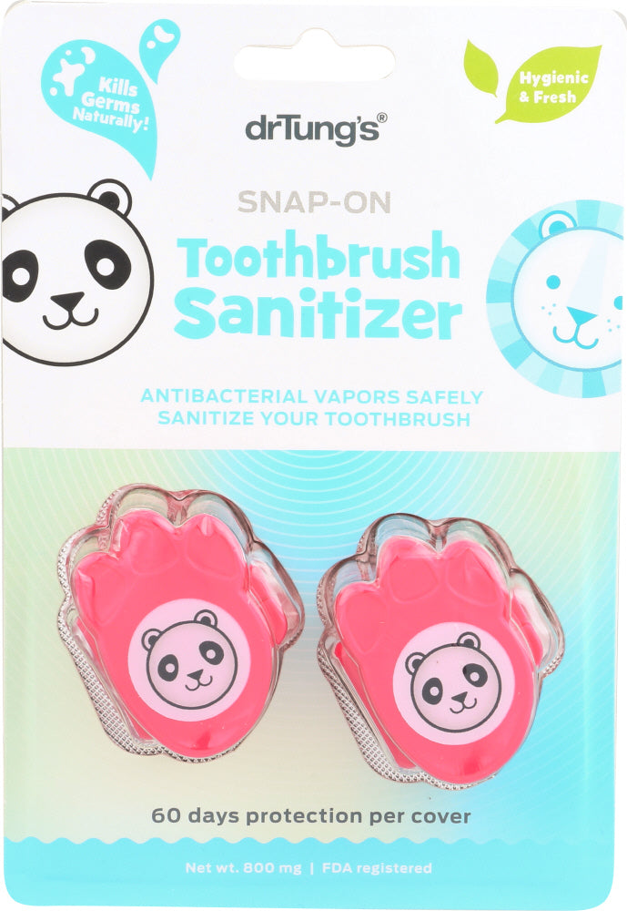 DR TUNGS: Kid's Snap-On Toothbrush Sanitizer, 2 pc