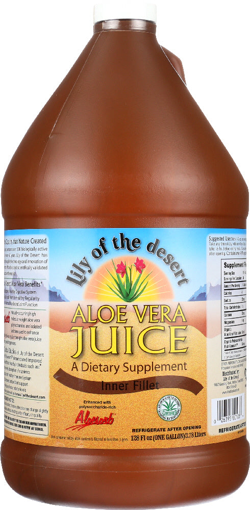 LILY OF THE DESERT: Aloe Vera Juice Inner Fillet, 128 oz