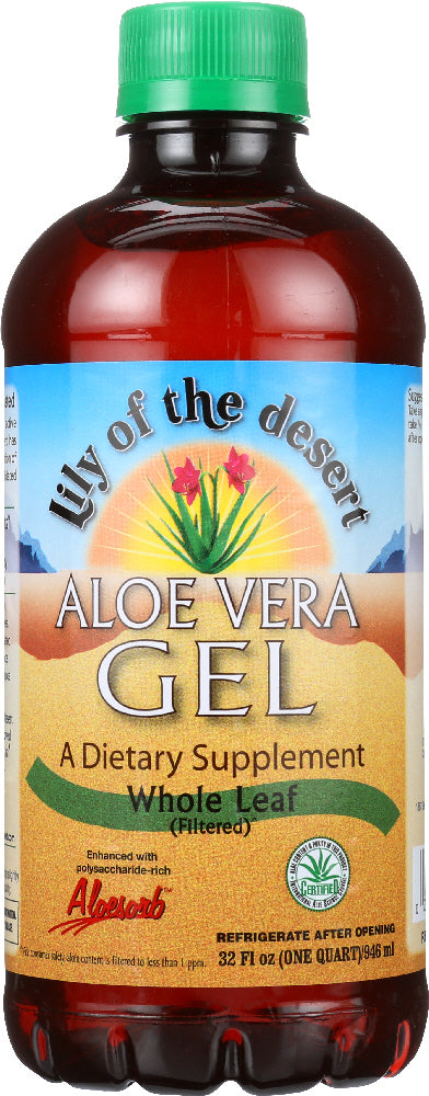 LILY OF THE DESERT: Aloe Vera Gel Whole Leaf, 32 oz