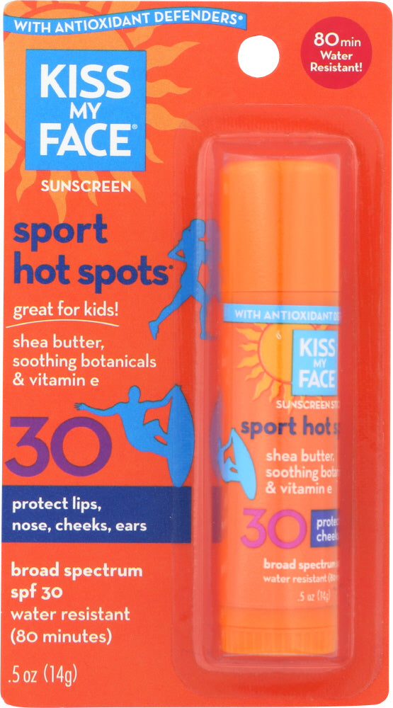 KISS MY FACE: Hot Spots Sunscreen SPF 30, 0.5 oz