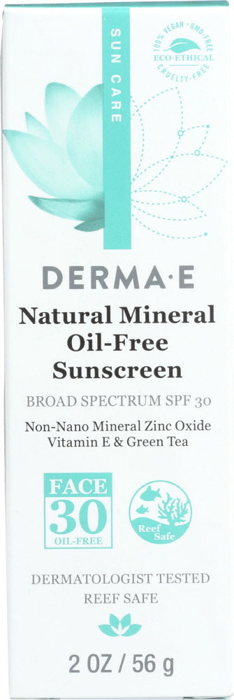 DERMA E: Antioxidant Natural Oil-Free Face Sunscreen SPF 30, 2 oz