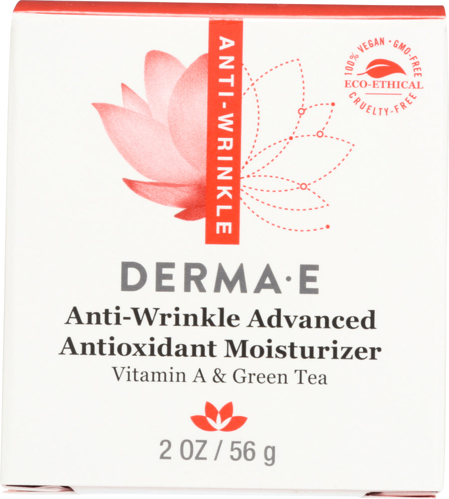 DERMA E: Anti-Wrinkle Advanced Antioxidant Moisturizer Vitamin A & Green Tea, 2 oz