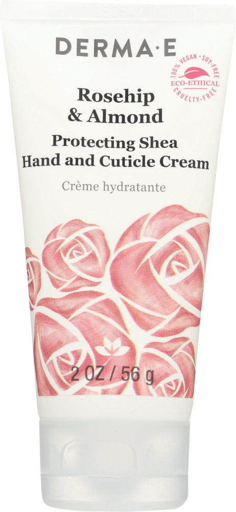 DERMA E: Rosehip & Almond Protecting Shea Hand and Cuticle Cream, 2 oz