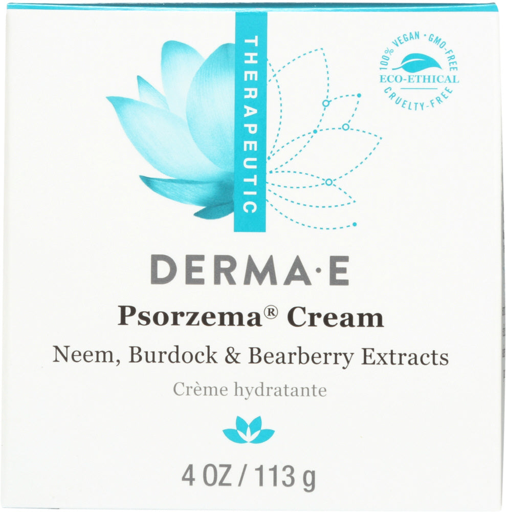 DERMA E: Psorzema Natural Relief Creme for Scaling Flaking and Itching, 4 oz