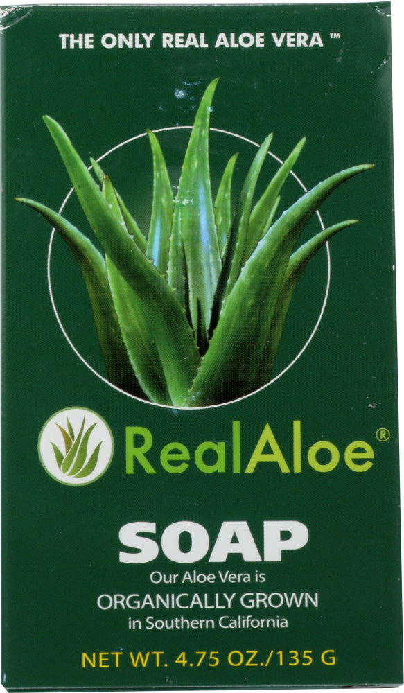 REAL ALOE: Aloe Vera Bar Soap, 4.75 oz