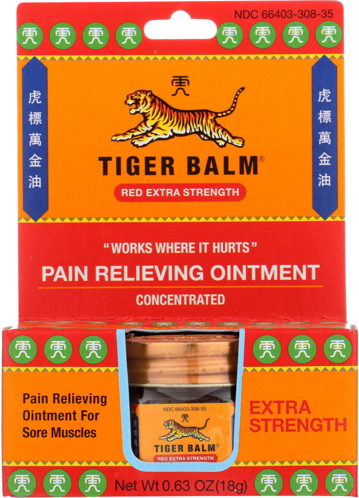 TIGER BALM: Pain Relieving Ointment Extra Strength, 0.63 oz