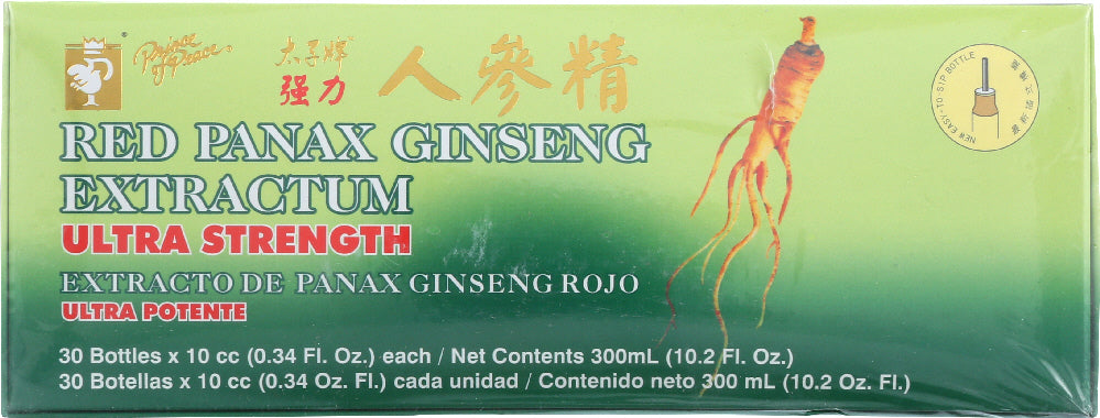 PRINCE OF PEACE: Red Panax Ginseng Extractum Ultra Strength, 30 Bottles