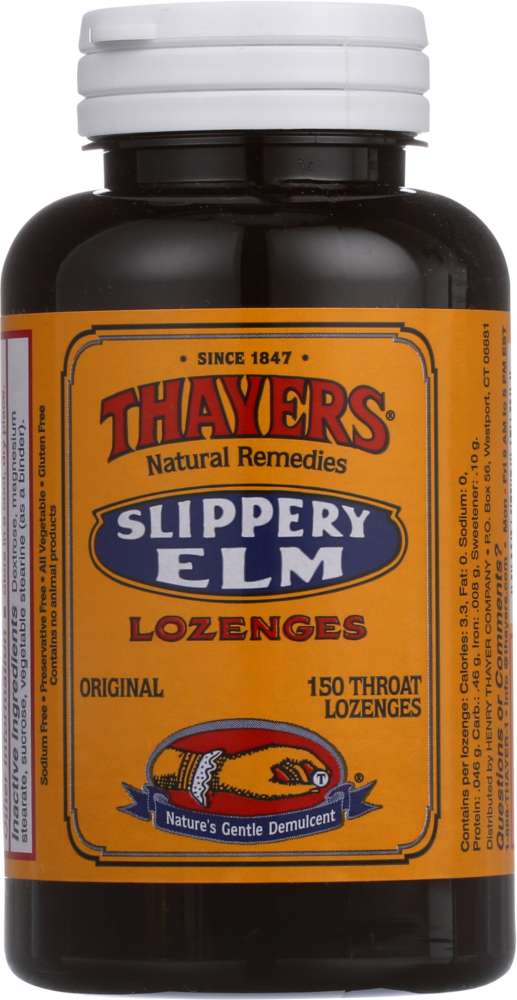 THAYERS: Slippery Elm Lozenges Original, 150 pc