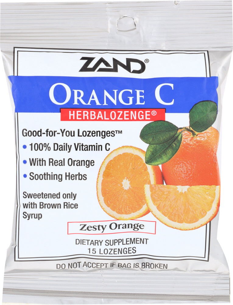ZAND: Orange C Herbalozenge, 15 ct