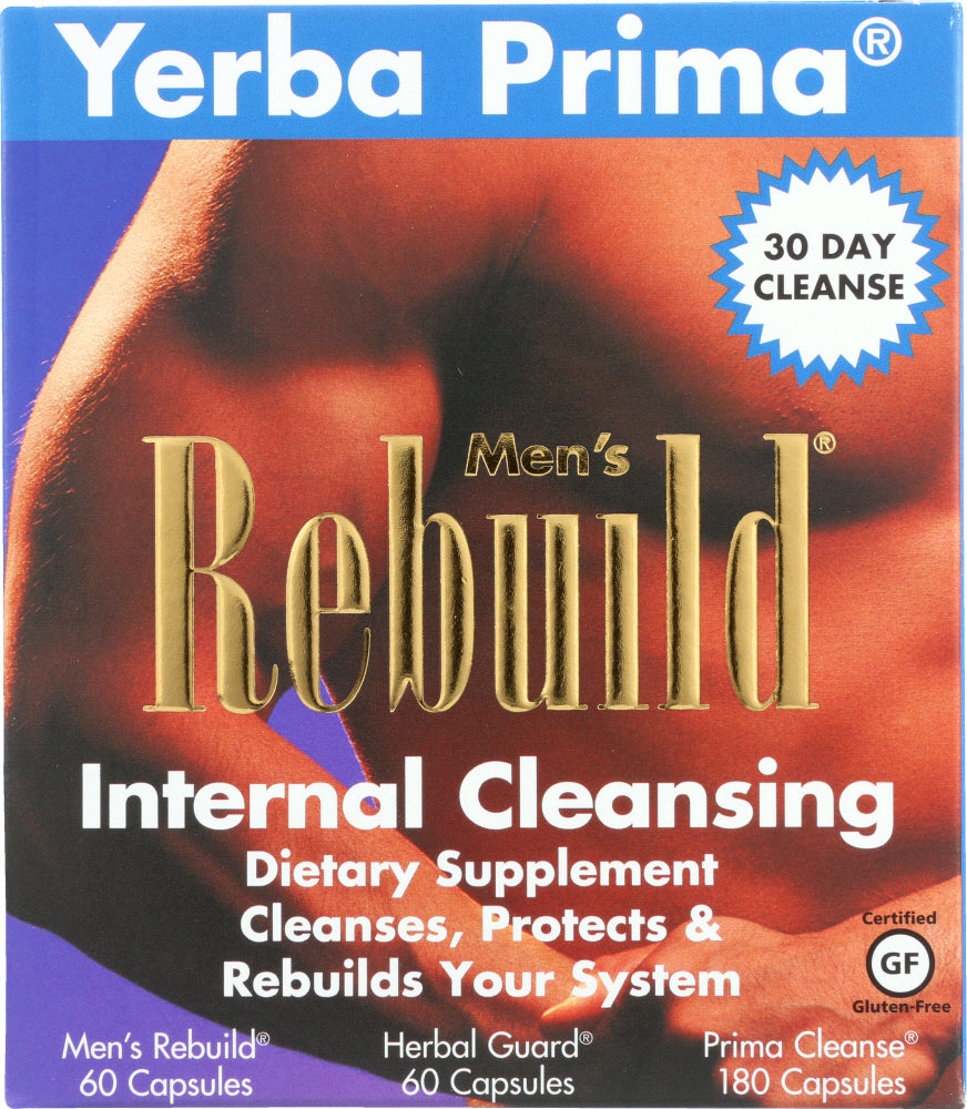 YERBA PRIMA Mens Rebuild Internal Cleansing System, 1 kt