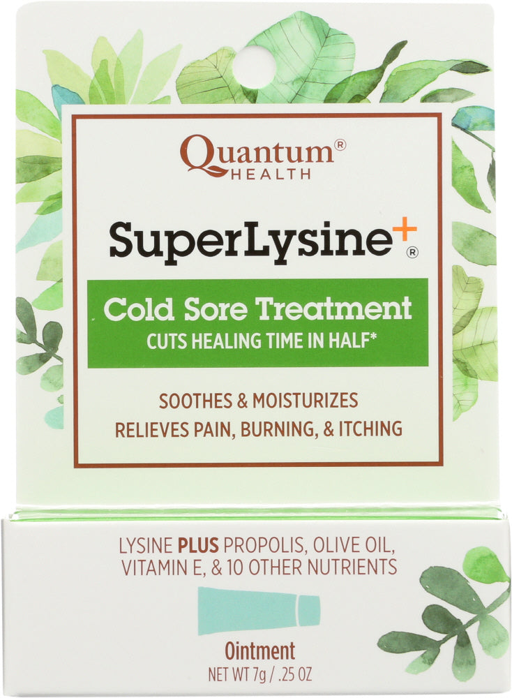 QUANTUM HEALTH: Super Lysine + Cold Sore Treatment, 0.25 oz