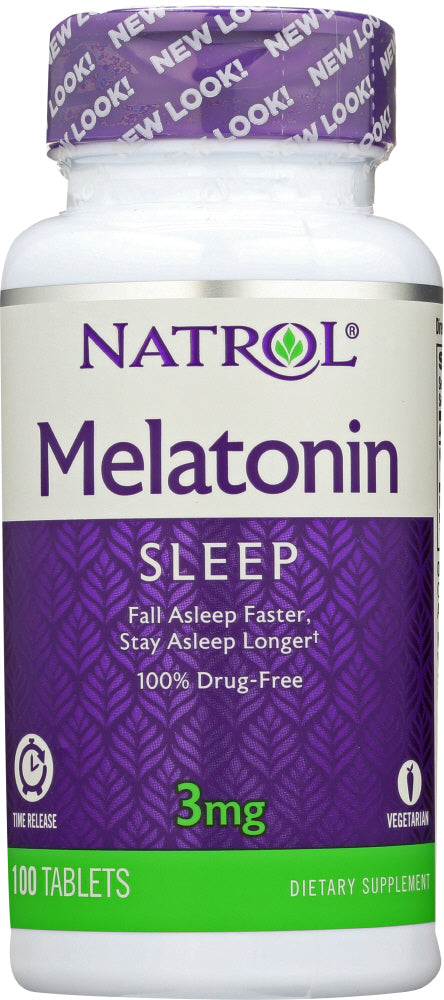 NATROL: Melatonin TR Time Release 3 mg, 100 Tablets