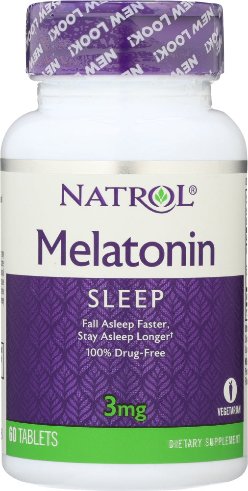 NATROL: Melatonin 3 mg, 60 Tablets