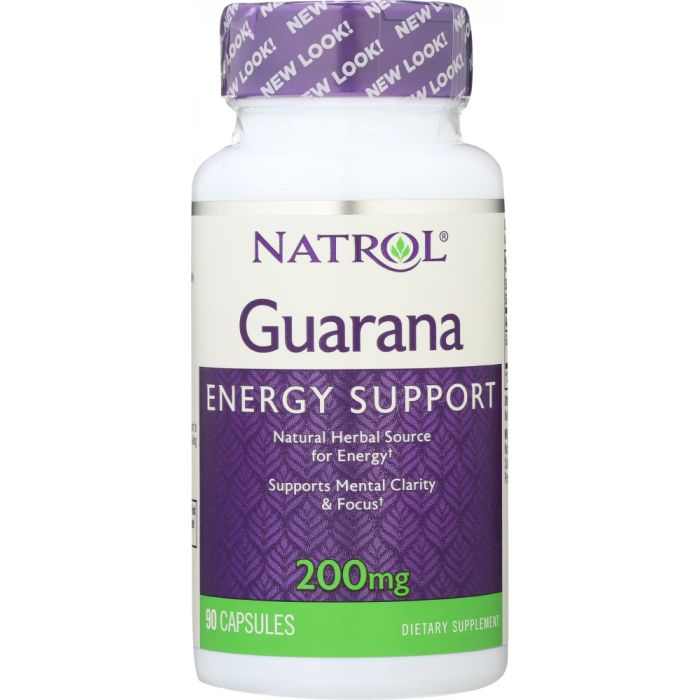 NATROL: Guarana 200 mg, 90 Capsules