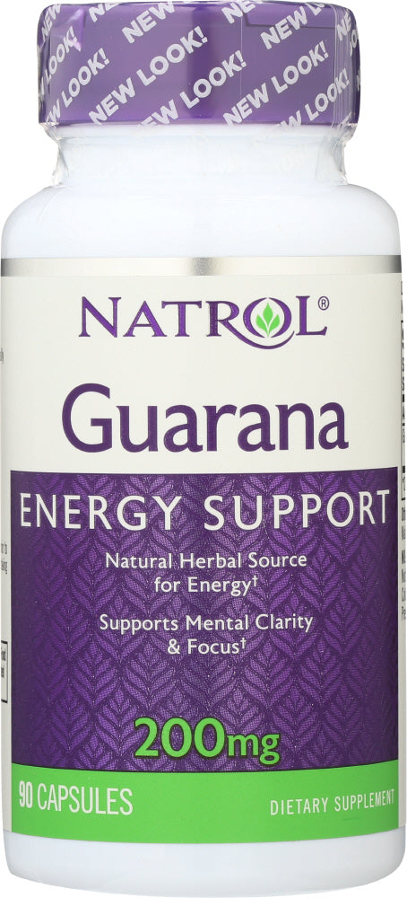 NATROL: Guarana 200 mg, 90 Capsules