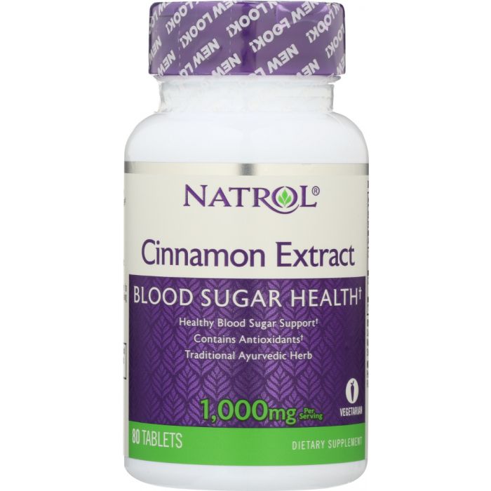 NATROL: Cinnamon Extract 1000 mg, 80 Tablets