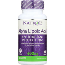 Load image into Gallery viewer, NATROL: Alpha Lipoic Acid 600 mg, 45 tb
