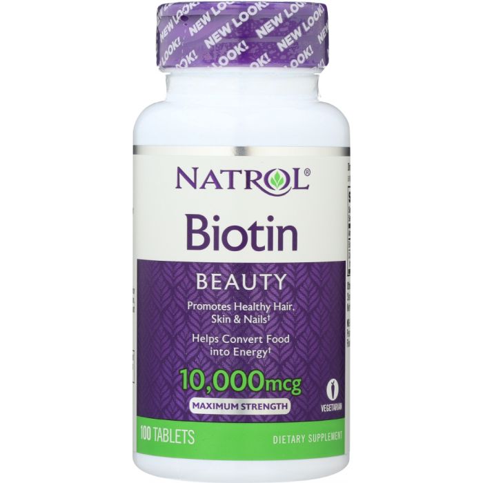 NATROL: Biotin Maximum Strength 10,000 mcg, 100 Tablets