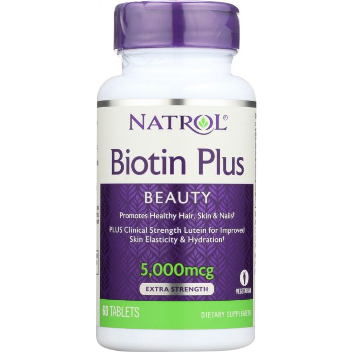 NATROL: Biotin Plus + Lutein, 60 tb