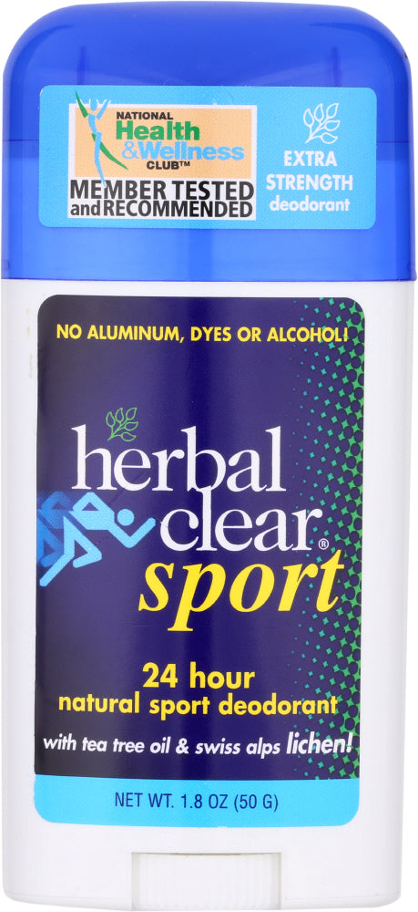 HERBAL CLEAR: Sport Deodorant Stick Tea Tree, 1.8 oz