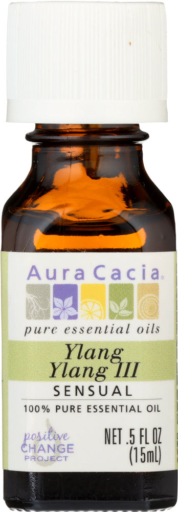 AURA CACIA: 100% Pure Essential Oil Ylang Ylang III, 0.5 Oz