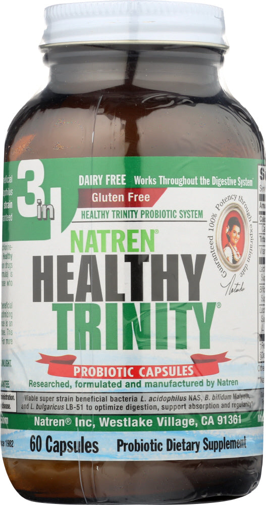 NATREN: Healthy Trinity Probiotic Capsules, 60 cp
