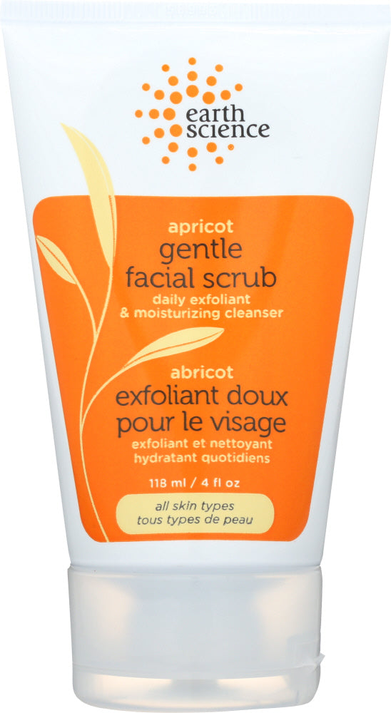 EARTH SCIENCE: Facial Scrub Apricot Gentle, 4 oz
