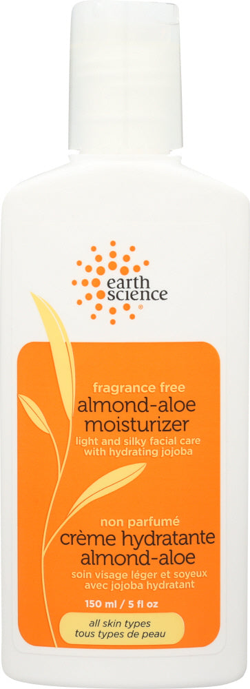 EARTH SCIENCE: Moisturizer Almond-Aloe Fragrance Free, 5 oz