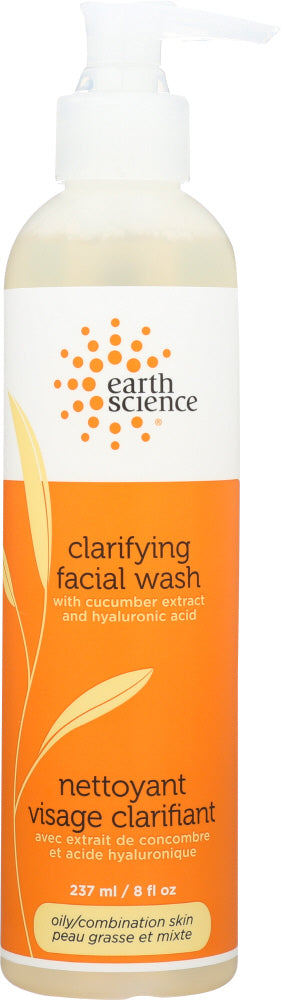EARTH SCIENCE: Clarifying Facial Wash, 8 oz