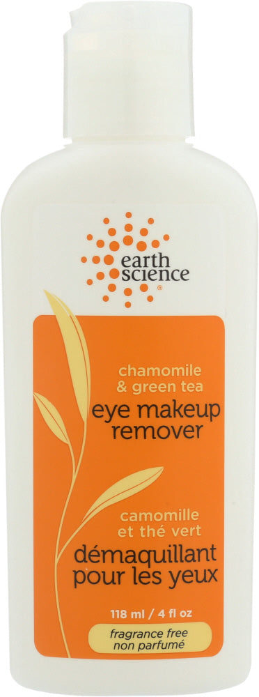 EARTH SCIENCE: Eye Make-Up Remover Chamomile Green Tea, 4 oz