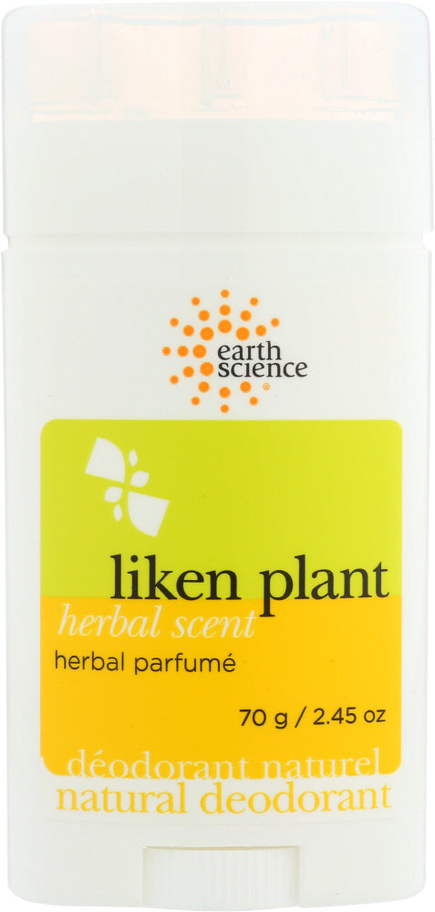 EARTH SCIENCE: Deodorant Liken Herbal, 2.45 oz