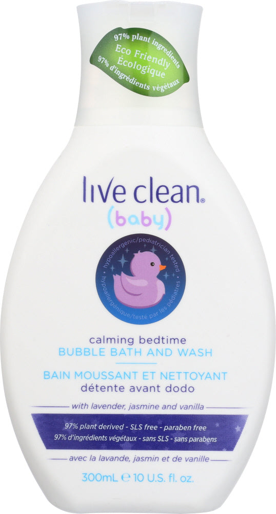 LIVE CLEAN: Bubble Bath Baby Bedtime, 10 oz