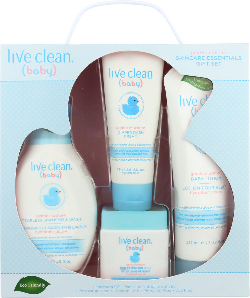 LIVE CLEAN: Baby Gift Set Full Size, 4 pc