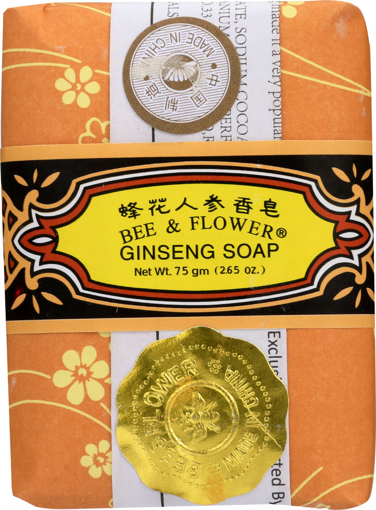 BEE & FLOWER: Ginseng Bar Soap, 2.65 oz