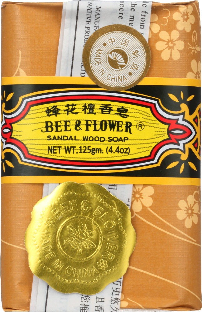 BEE & FLOWER: Sandal Wood Bar Soap, 4.4 oz